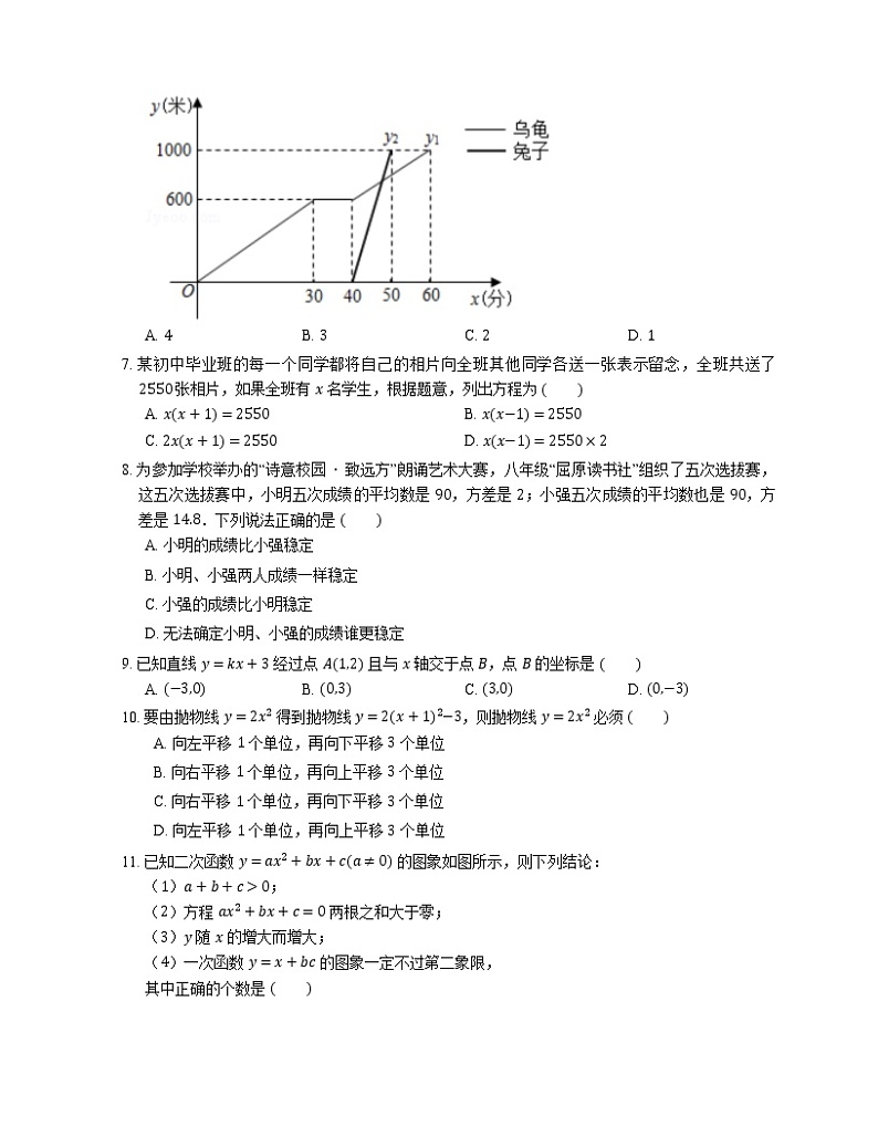 2018-2019学年湖南省长沙市雨花区南雅中学八下期末数学试卷02