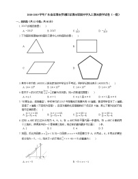 2018-2019学年广东省深圳市罗湖区深圳市翠园中学九上期末数学试卷（一模）