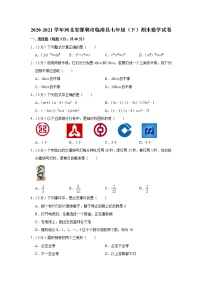 2020-2021学年河北省邯郸市临漳县七年级（下）期末数学试卷