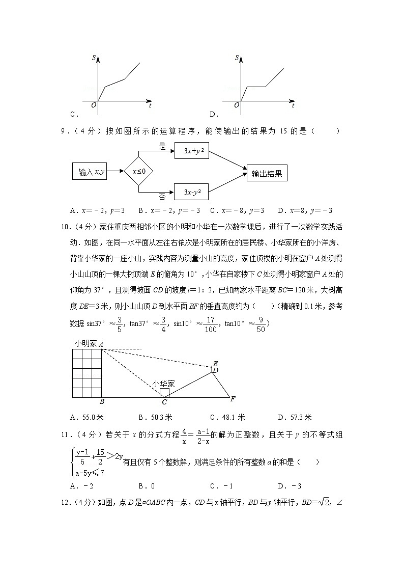 2021年重庆市北碚区西南大学附中中考数学仿真押题试卷（一）第3页