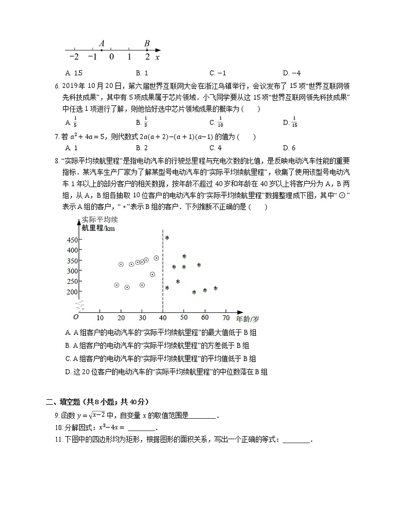 2020年北京市燕山地区中考二模数学试卷02