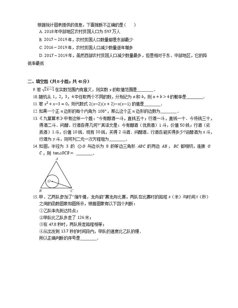 2020年北京市东城区中考一模数学试卷03