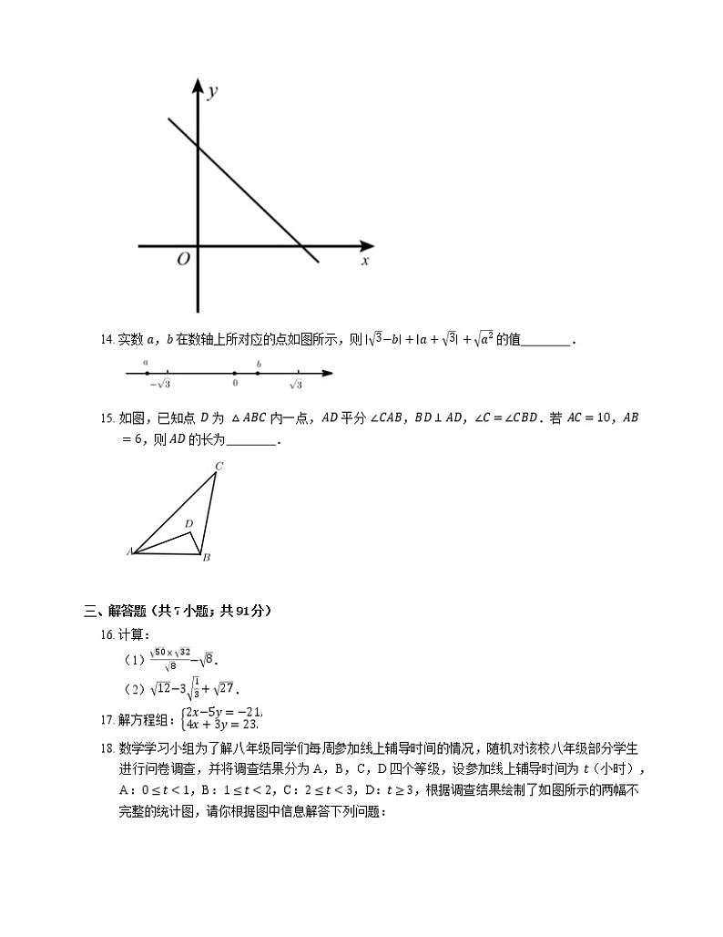 2020-2021学年广东省深圳市宝安区八上期末数学试卷03
