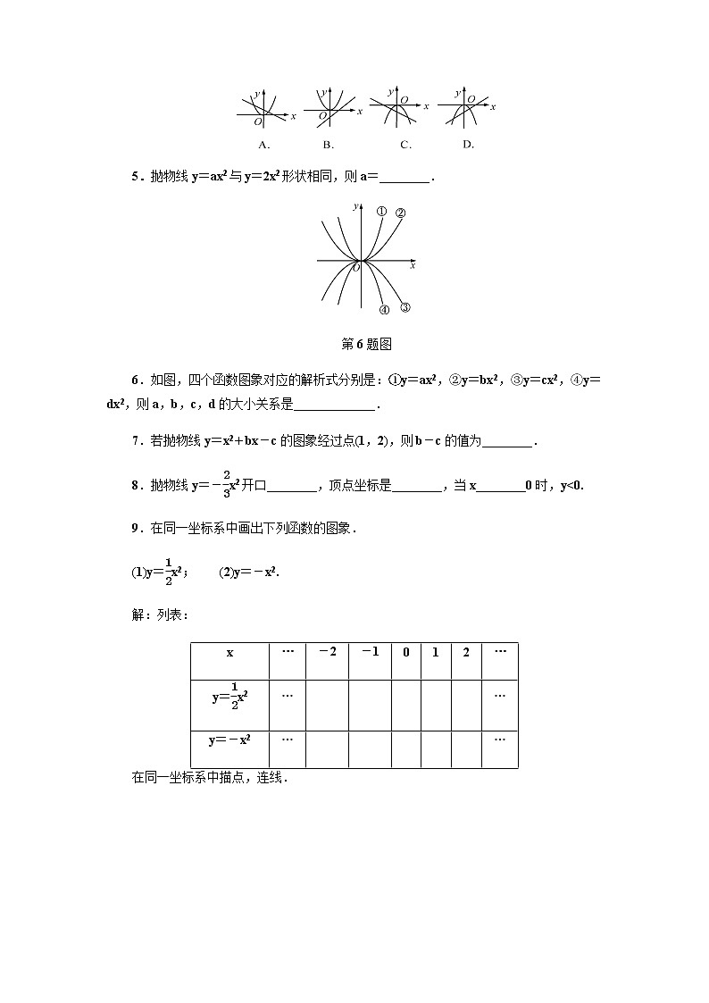 1．2　二次函数的图象(第1课时)第2页
