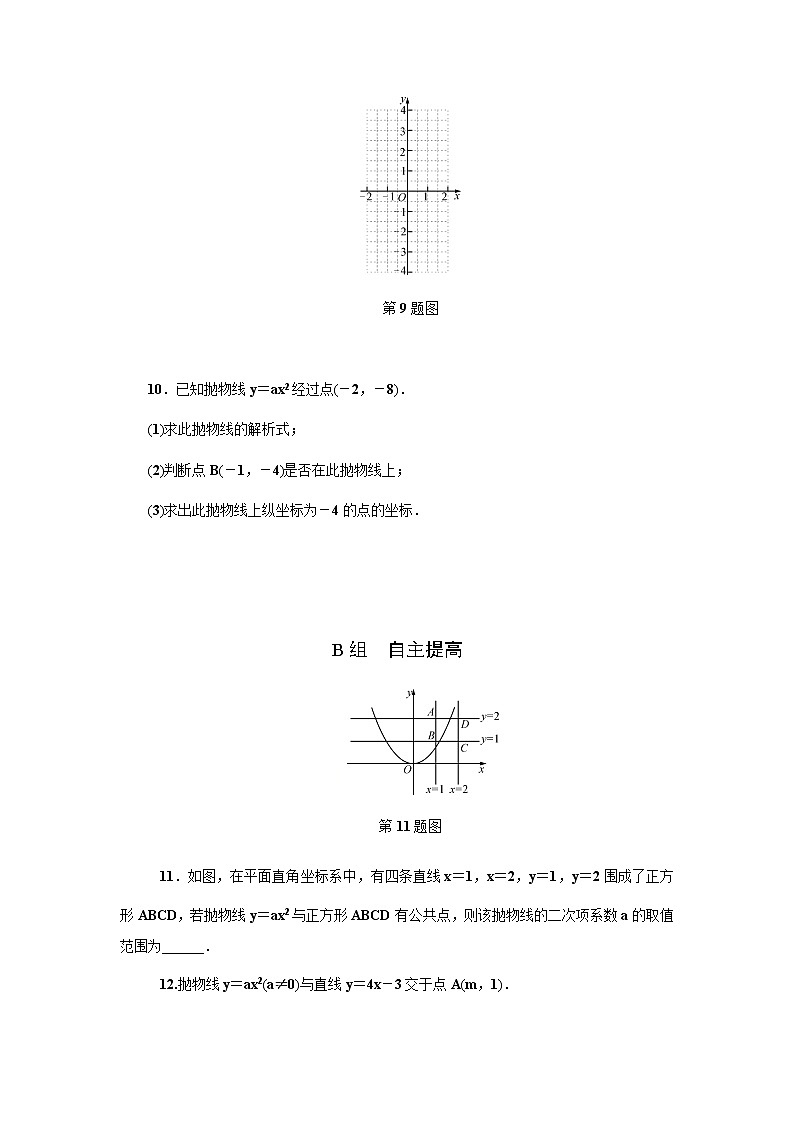 1．2　二次函数的图象(第1课时)第3页
