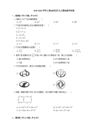 2019-2020学年上海市闵行区七上期末数学试卷