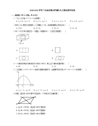 2018-2019学年广东省深圳市罗湖区九上期末数学试卷（一模）