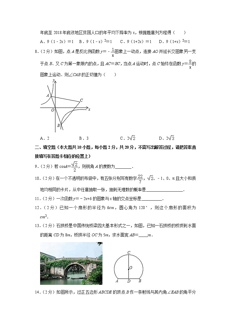 2020年江苏省常州市中考数学模拟试卷（5月份）02