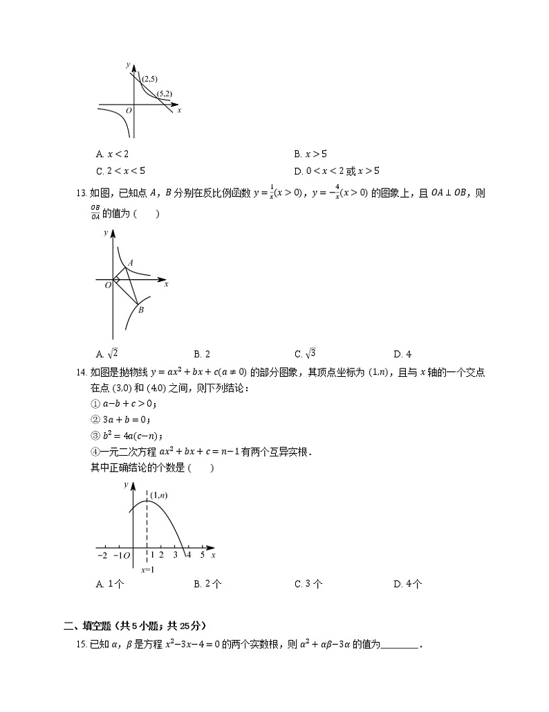 2018_2019学年临沂市莒南县九上期末数学试卷03