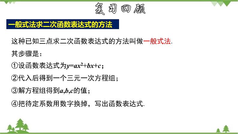 26.2.9 用待定系数法求二次函数的解析式---交点式-九年级数学下册  同步教学课件（华东师大版）03