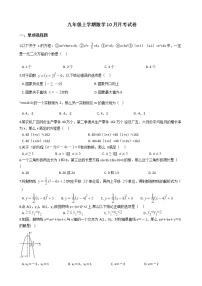 2020-2021年河南省商丘市九年级上学期数学10月月考试卷