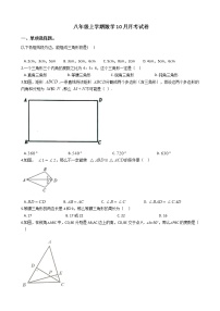 2020-2021年辽宁省大连市名校联盟八年级上学期数学10月月考试卷