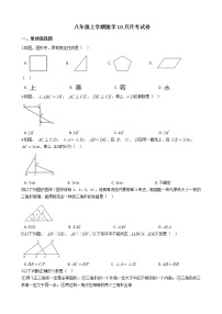 2020-2021年贵州省遵义市八年级上学期数学10月月考试卷