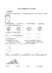 2020-2021年广西北部湾经济区八年级上学期数学第二次月考试卷