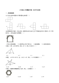 2020-2021年河北省临西县八年级上学期数学第一次月考试卷