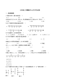 2020-2021年河南省镇平县七年级上学期数学10月月考试卷