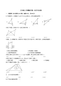 2020-2021年广东省阳江市八年级上学期数学第一次月考试卷