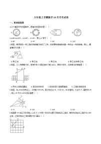 2020-2021年江苏省扬州市八年级上学期数学10月月考试卷