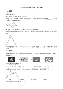 2020-2021年云南省保山八年级上学期数学11月月考试卷