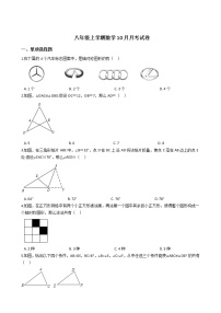 2020-2021年湖北省武汉市八年级上学期数学10月月考试卷