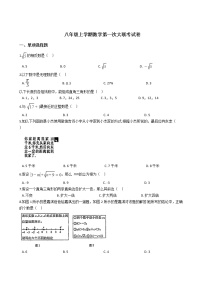 2020-2021年河南省平顶山市年八年级上学期数学第一次大联考试卷