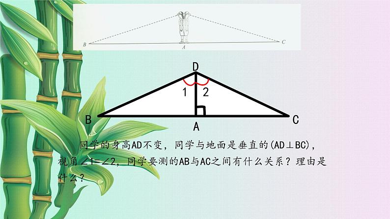 鲁教版（五四制）七年级上册数学第一章 三角形《利用三角形全等测距离》课件06