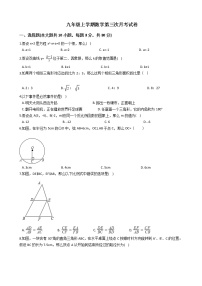 2020-2021年广东省阳江市九年级上学期数学第三次月考试卷