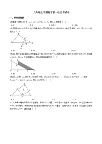 2020-2021年安徽省合肥市八年级上学期数学第一次月考试卷 (2)