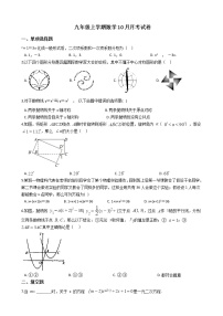 2020-2021年江西省南昌市八校九年级上学期数学10月月考试卷及答案