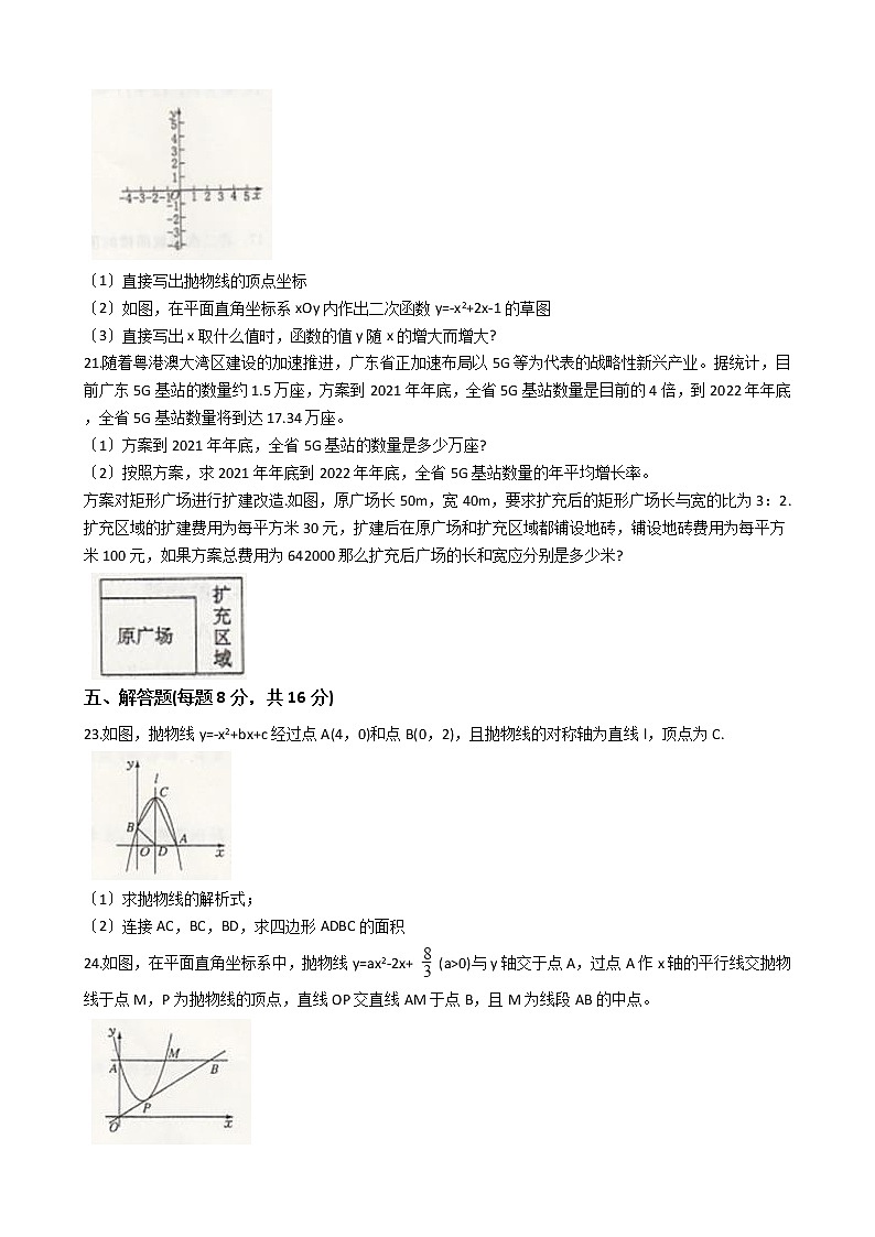 2020-2021年吉林省省考卷九年级上学期数学第一次月考试卷及答案第3页
