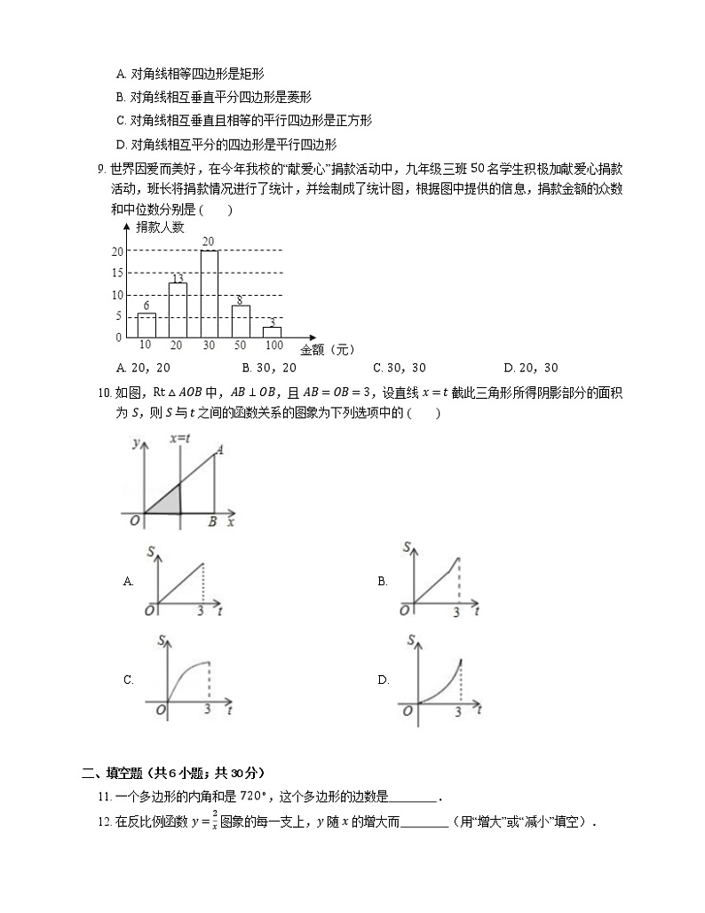 2018年广东省佛山市禅城区中考一模数学试卷第2页