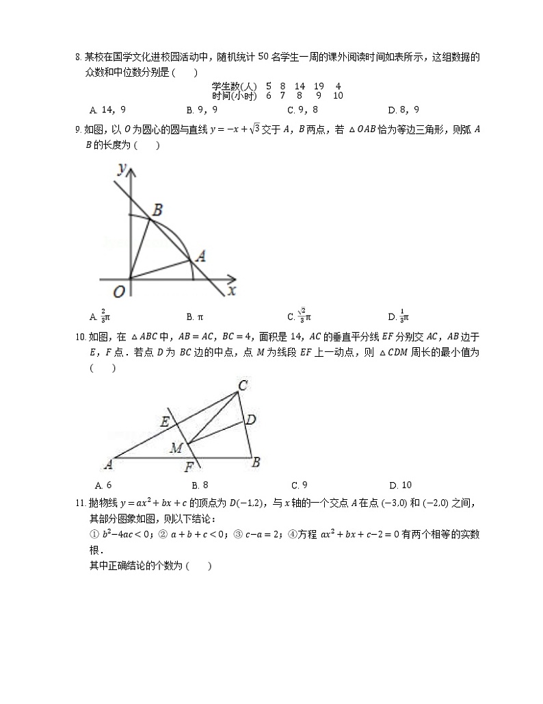 2018年广东省深圳市中考二模数学试卷（期中）第2页
