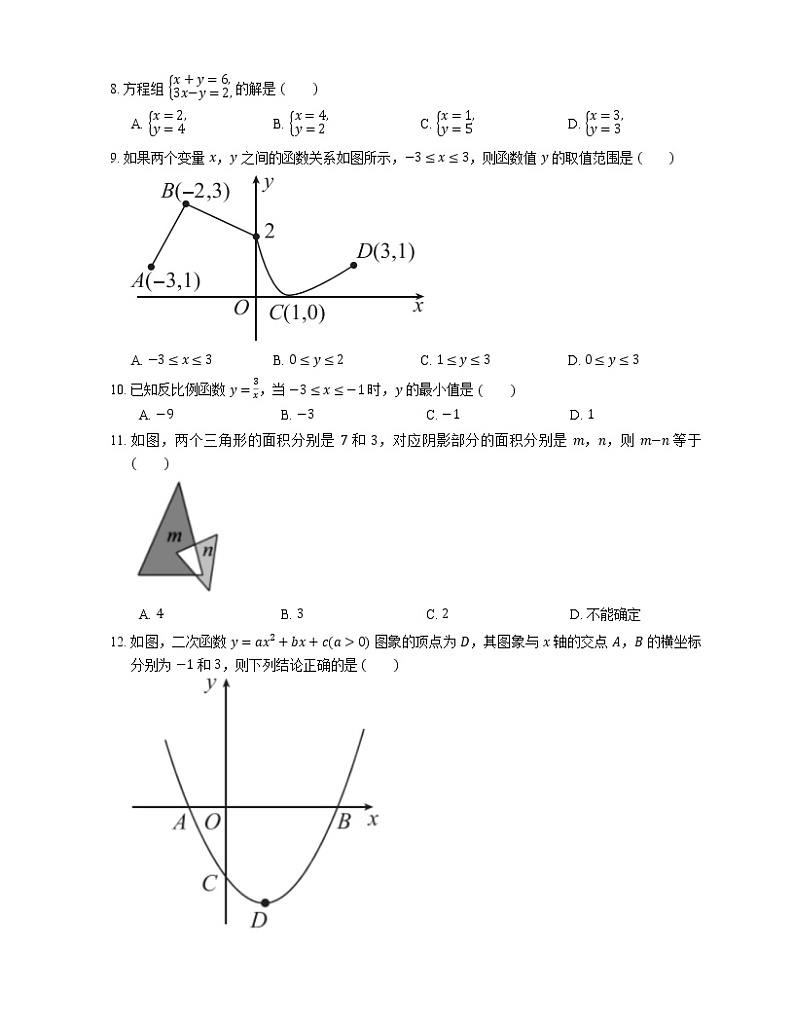 2018年天津市河北区中考一模数学试卷第2页