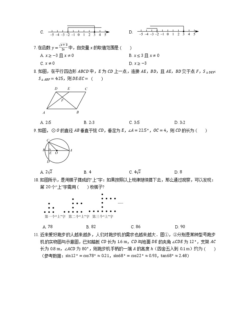 2019_2020学年重庆一中九上期末数学试卷第2页
