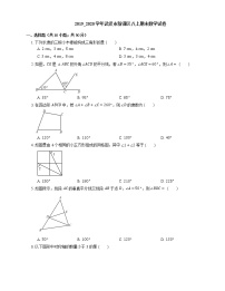 2019_2020学年武汉市新洲区八上期末数学试卷