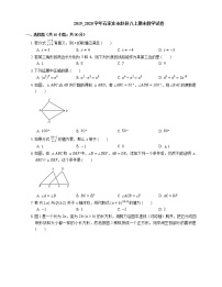 2019_2020学年石家庄市赵县八上期末数学试卷