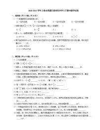 2020-2021学年上海市青浦区清河湾中学六下期中数学试卷