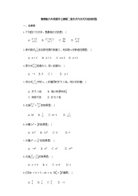 鲁教版 (五四制)八年级上册第二章 分式与分式方程综合与测试课时作业