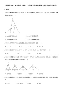 初中数学浙教版八年级上册2.4 等腰三角形的判定定理精练