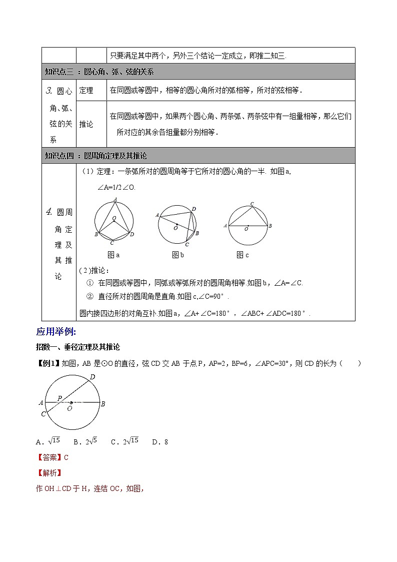 第2.3讲 圆的基本性质-备战中考数学热点难点突破（教师版）练习题学案02