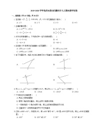 2019-2020学年杭州市萧山区戴村片七上期末数学试卷