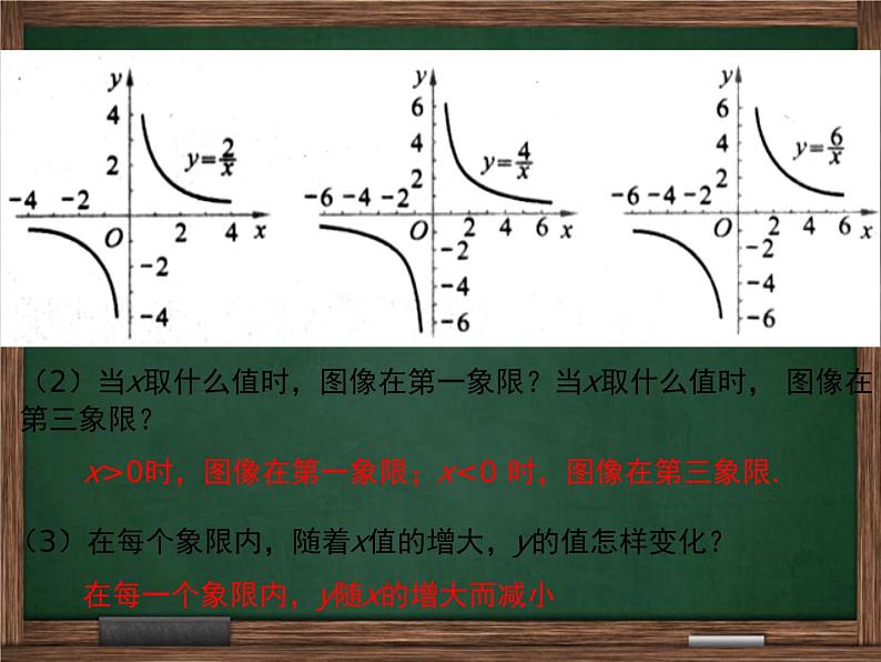 冀教版数学九上 27.2.2 反比例函数的性质 课件05