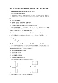 2020-2021学年云南省西双版纳州七年级（下）期末数学试卷