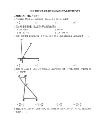 2018-2019学年上海市闵行区七宝二中九上期中数学试卷