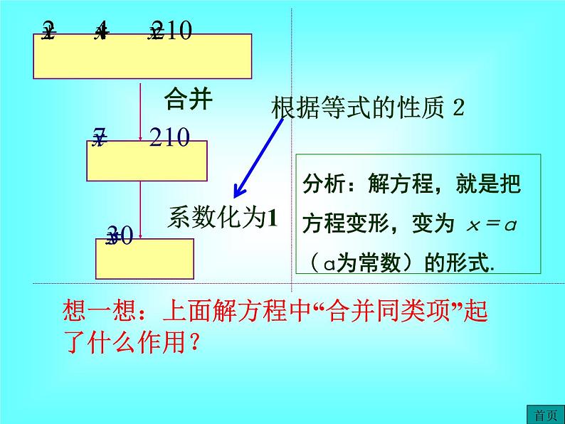 3.2 第1课时 用合并同类项的方法解一元一次方程1课件PPT第7页