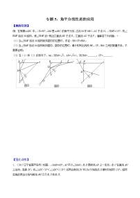 专题05 角平分线性质的应用（学生版）  备战2021年中考几何压轴题分类导练学案