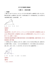 专题09 三角形问题-决胜中考数学压轴题全揭秘精品（教师版）学案