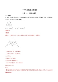 专题14 最值问题-决胜中考数学压轴题全揭秘精品（教师版）学案