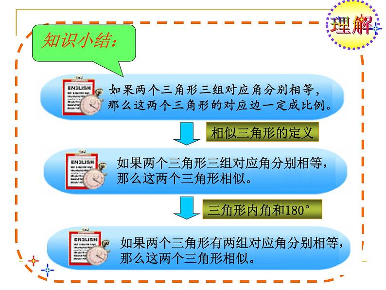 华师大版数学九年级上册  23.3.2相似三角形的判定 课件第6页