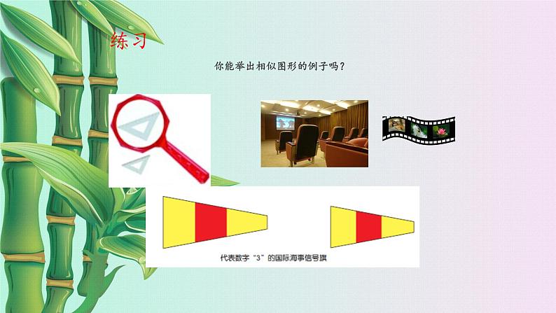 湘教版九年级上册数学  第三章图形的相似《相似图形》课件第5页